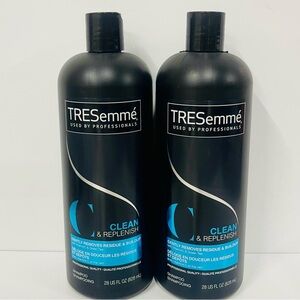 TRESemme Clean & Replenish Shampoo Daily Cleansing Vitamin C & Green Tea 28oz X2